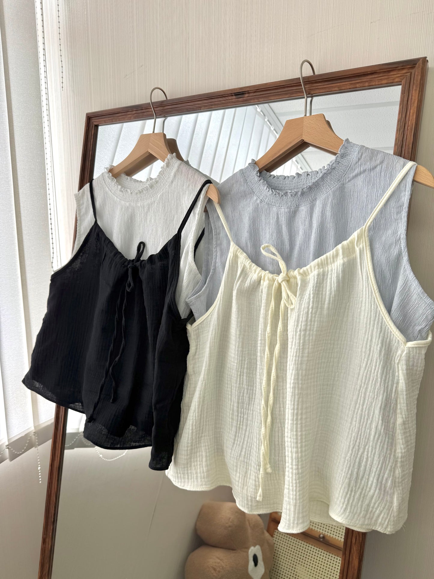 Ruffle領樹紋top