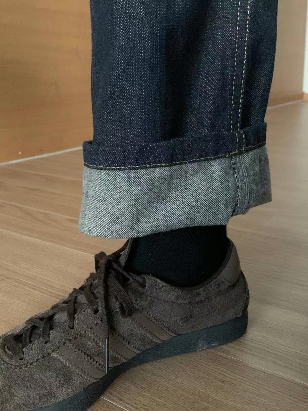 不褪色!直筒牛仔褲