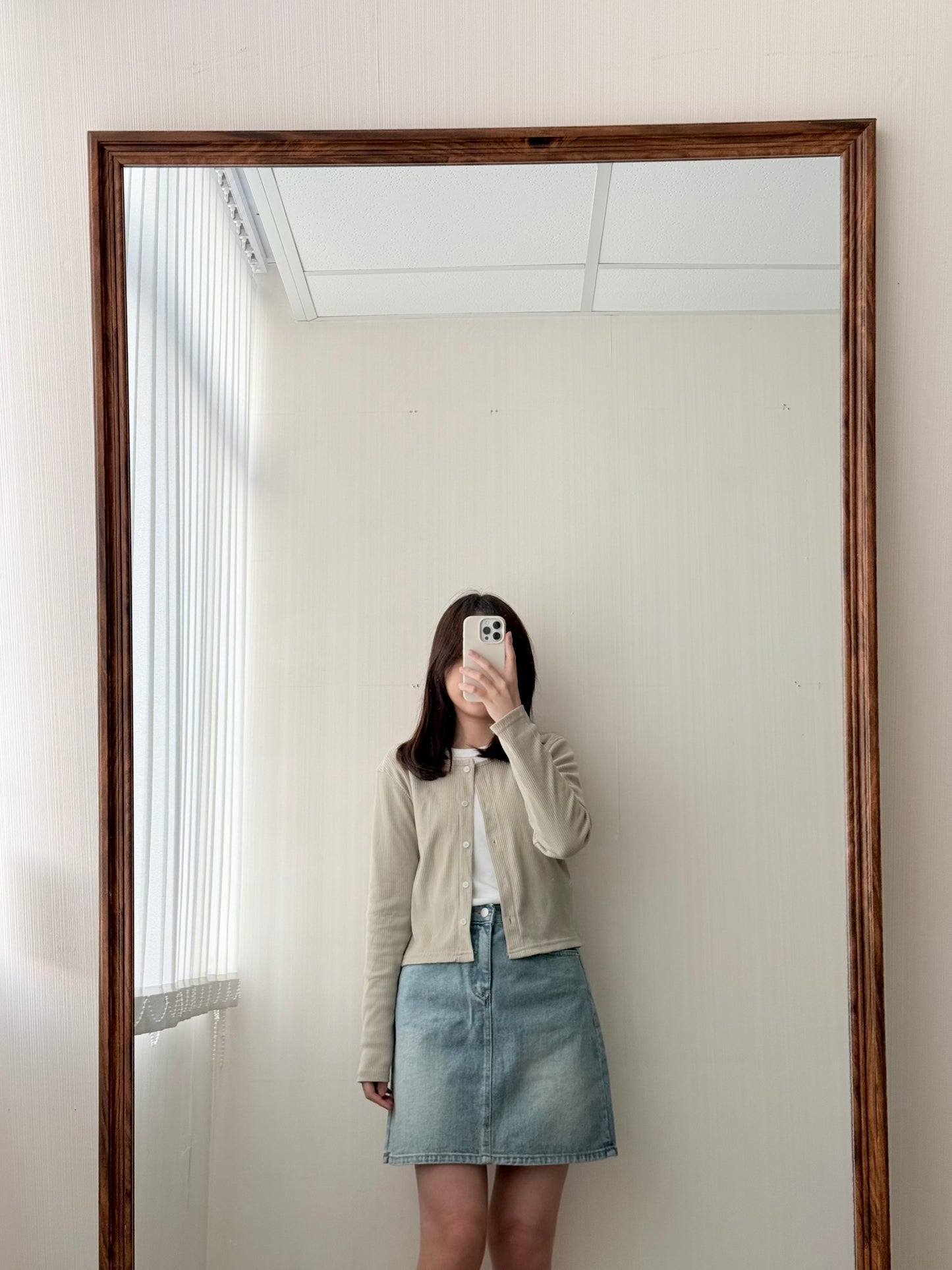 水洗藍牛仔裙