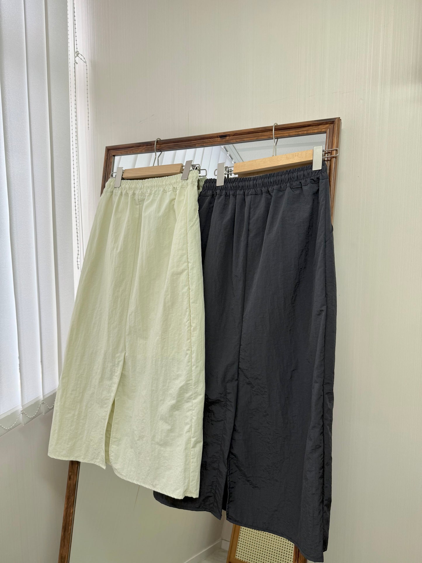 尼龍索索料長裙
