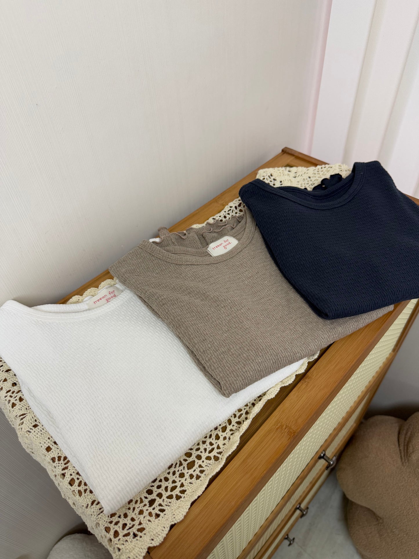 樹紋ruffle棉質tee