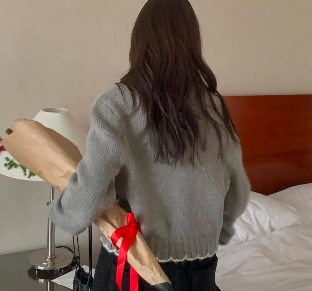 拼邊通花cardigan♥️