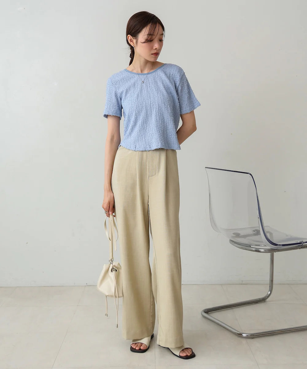 [JP] Color scheme piping shaggy cut tops