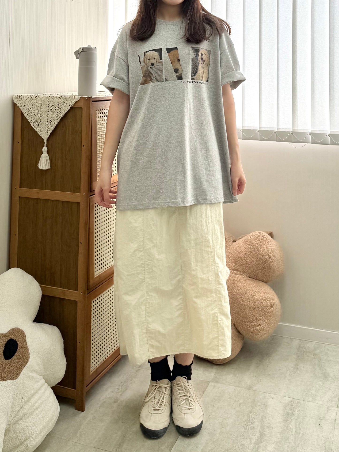 超可愛！金毛狗狗printed tee