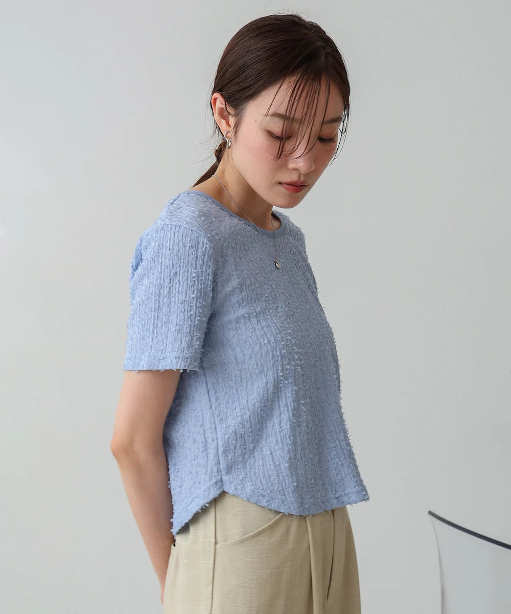 [JP] Color scheme piping shaggy cut tops