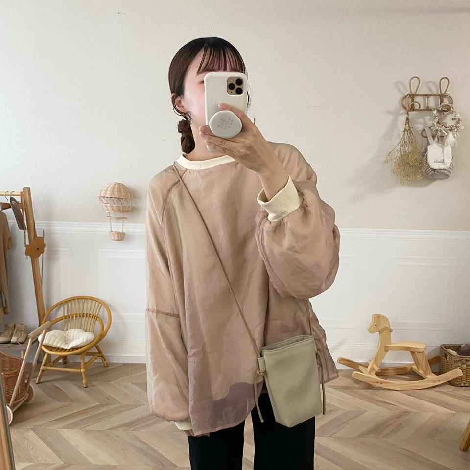 [JP] Sheer Sweat Tops