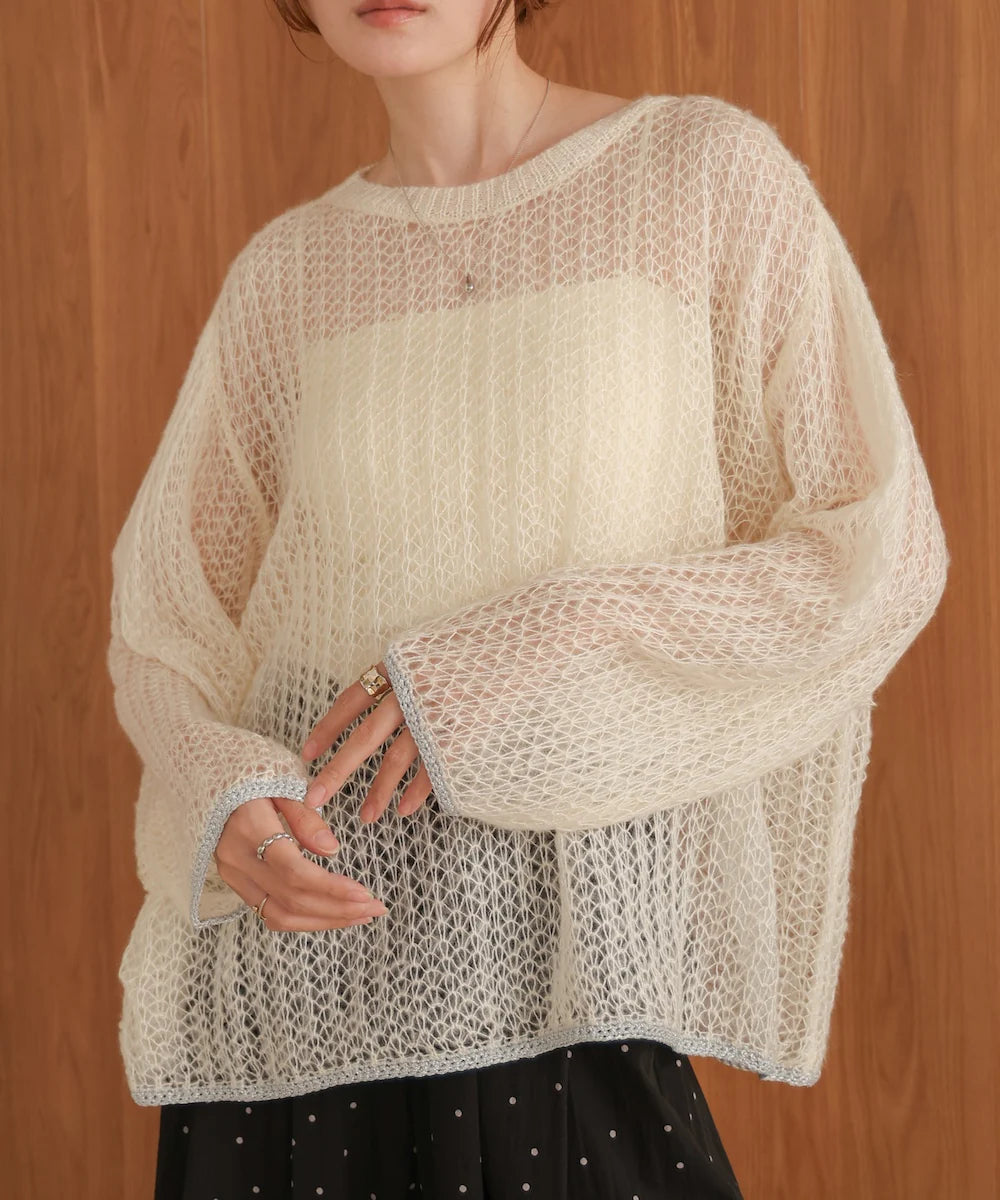 [JP] openwork knit top