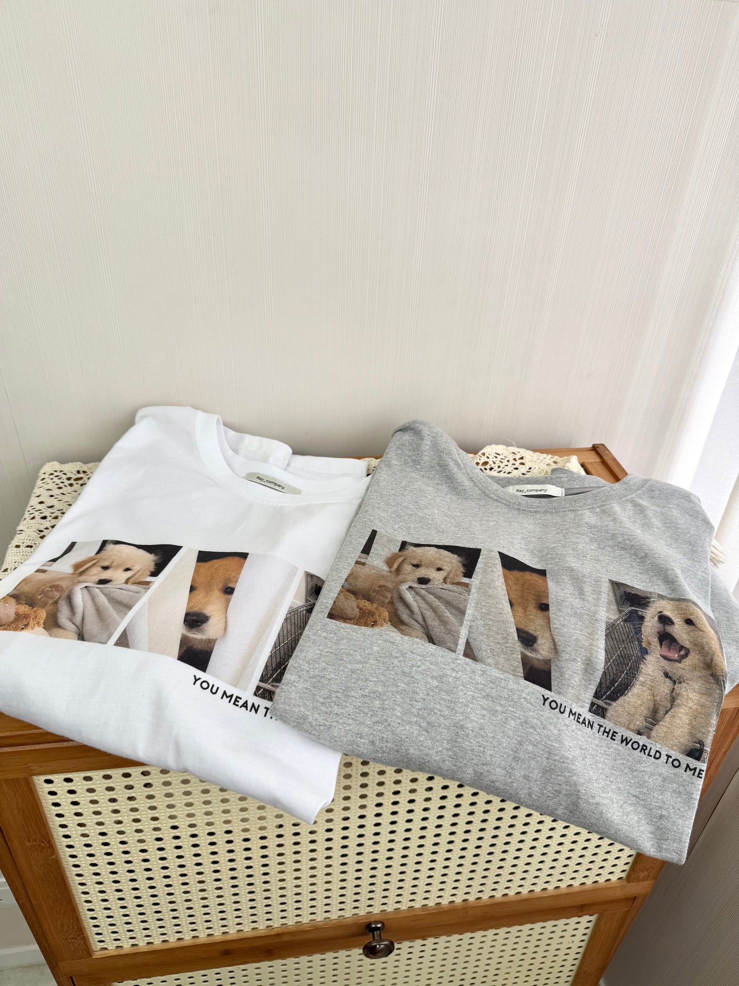 超可愛！金毛狗狗printed tee