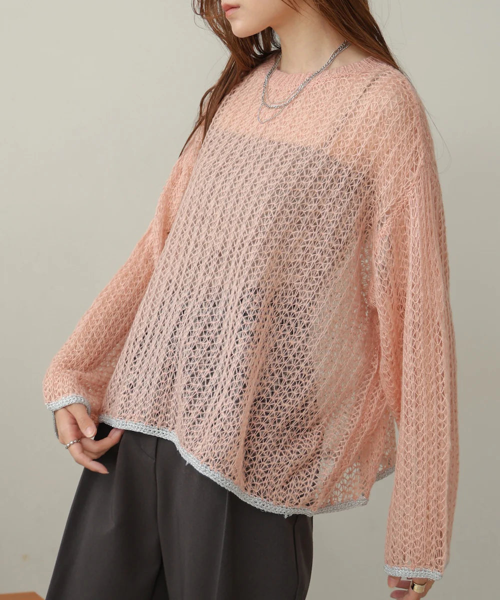 [JP] openwork knit top