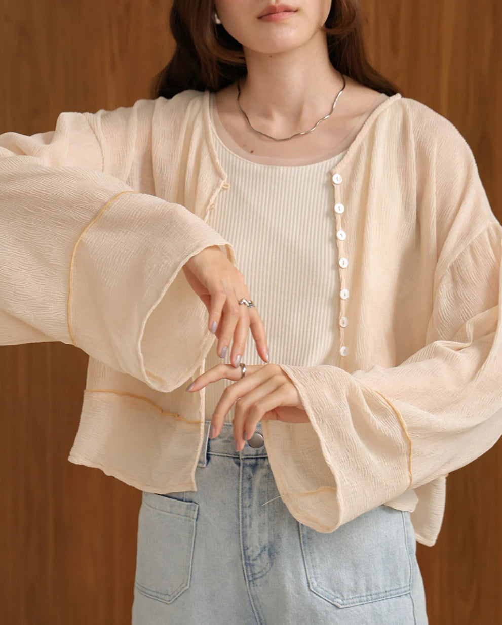 [JP] 2WAY CARDIGAN TOPS