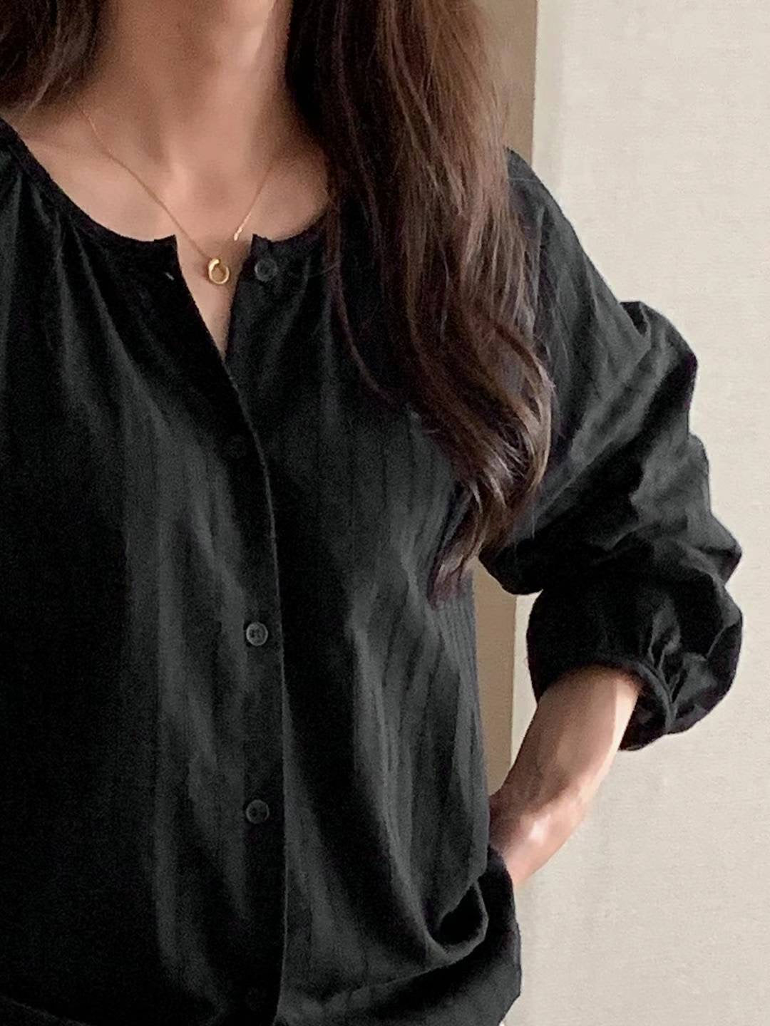 直間暗紋blouse