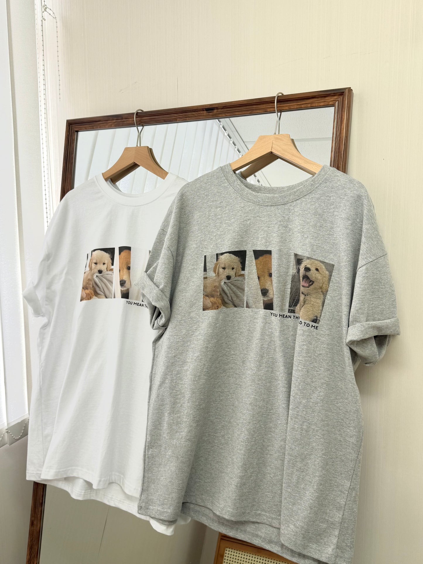 超可愛！金毛狗狗printed tee