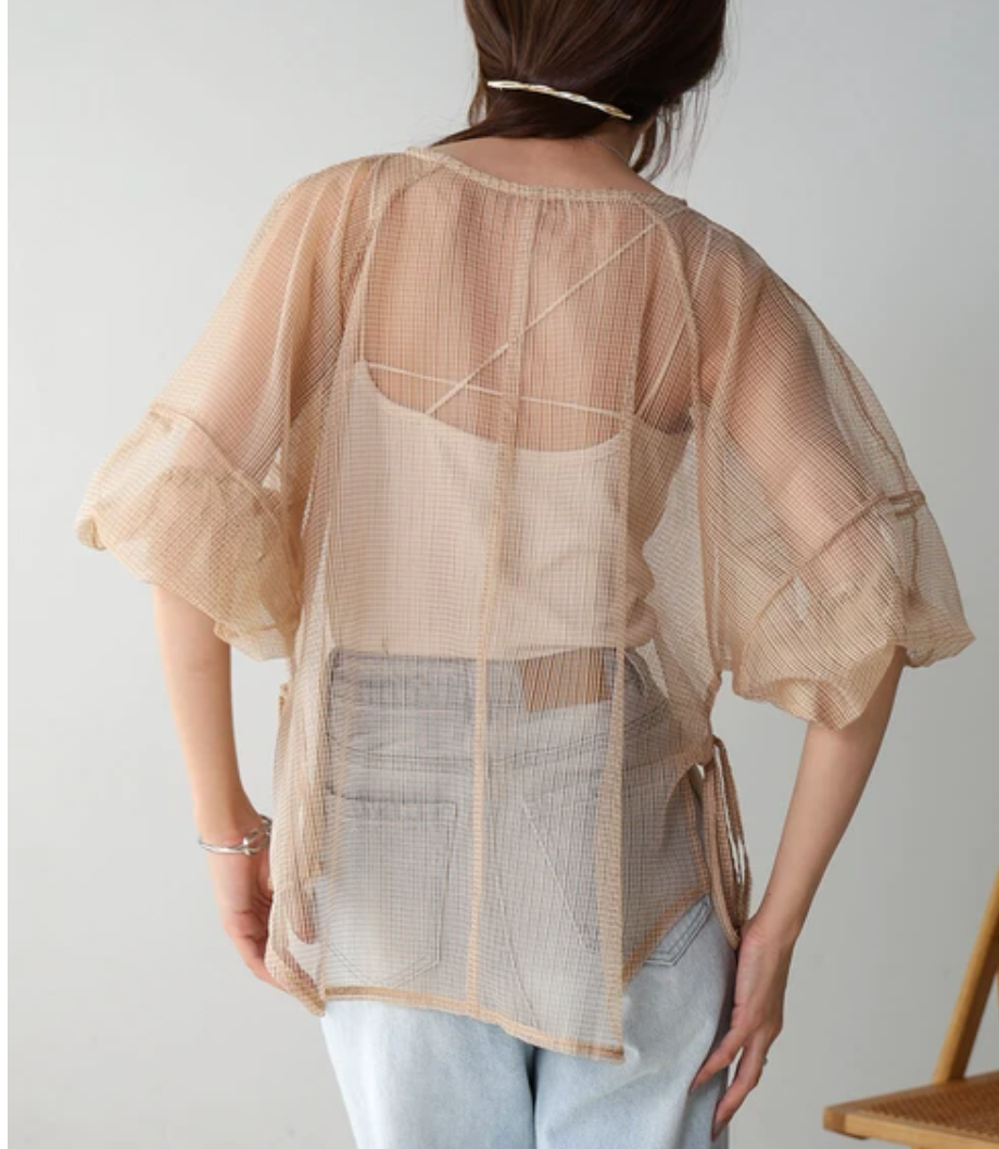 [JP] see-through ballon shirt