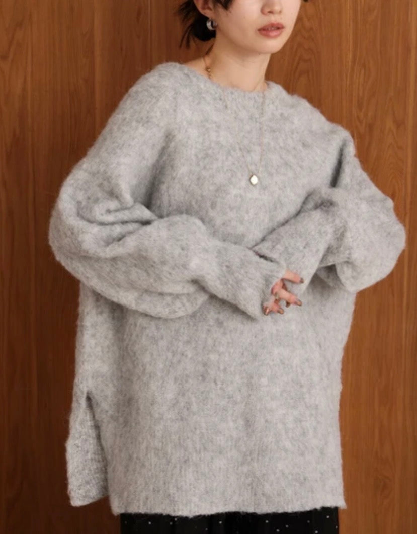 [JP] Mohair Touch Knit 2WAY Pullover