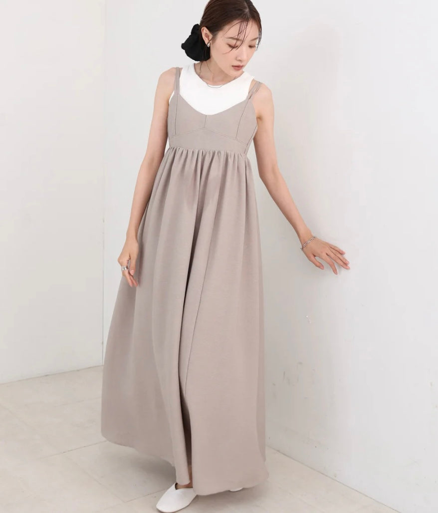 [JP] Bustier-like flared cami dress