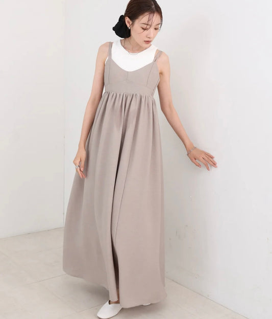 [JP] Bustier-like flared cami dress