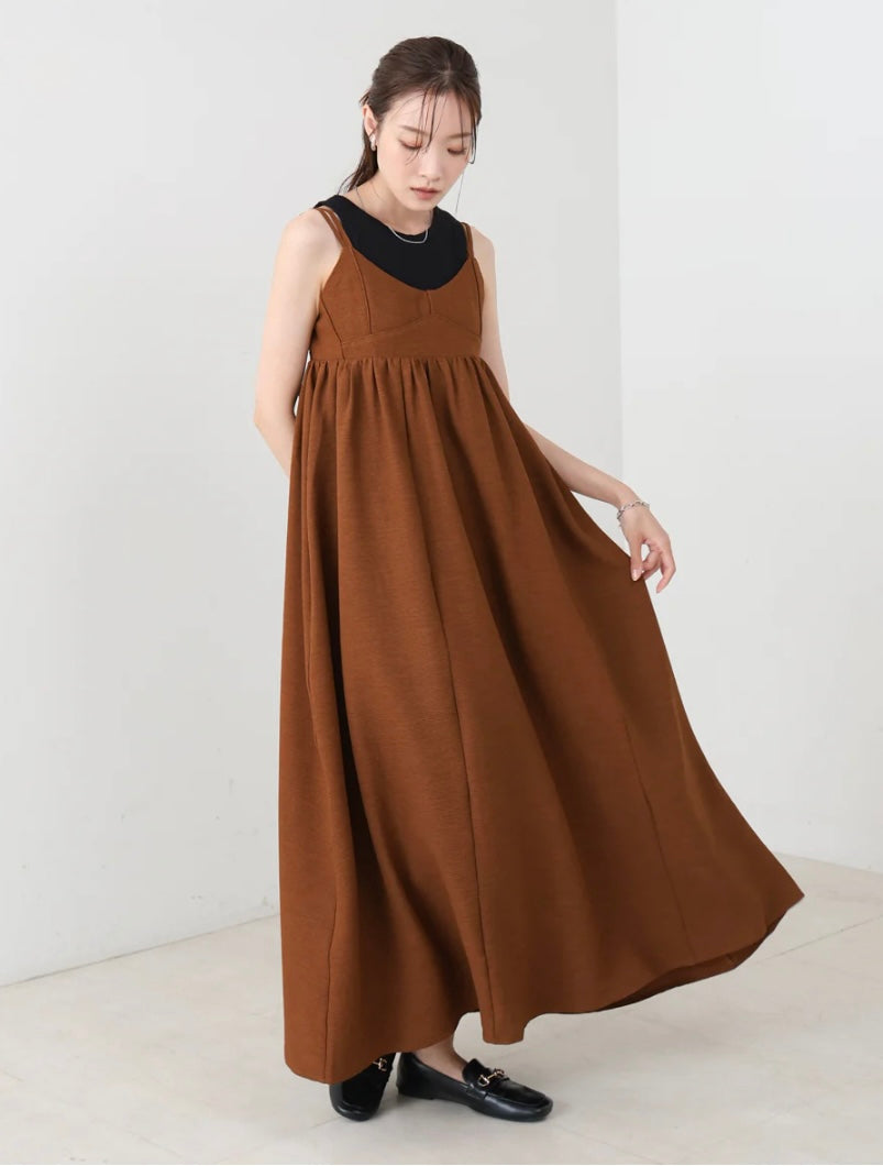 [JP] Bustier-like flared cami dress