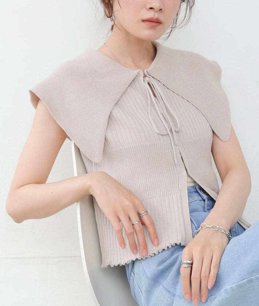 [JP] Big Color Summer Knit Tops