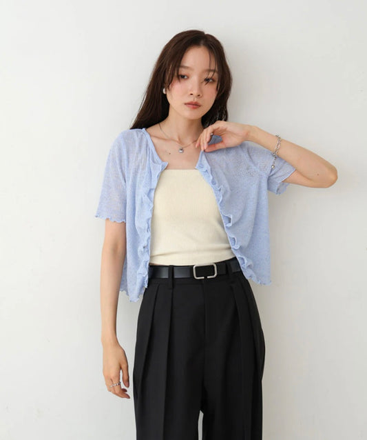 [JP] Wave design short sleeve cut and sew