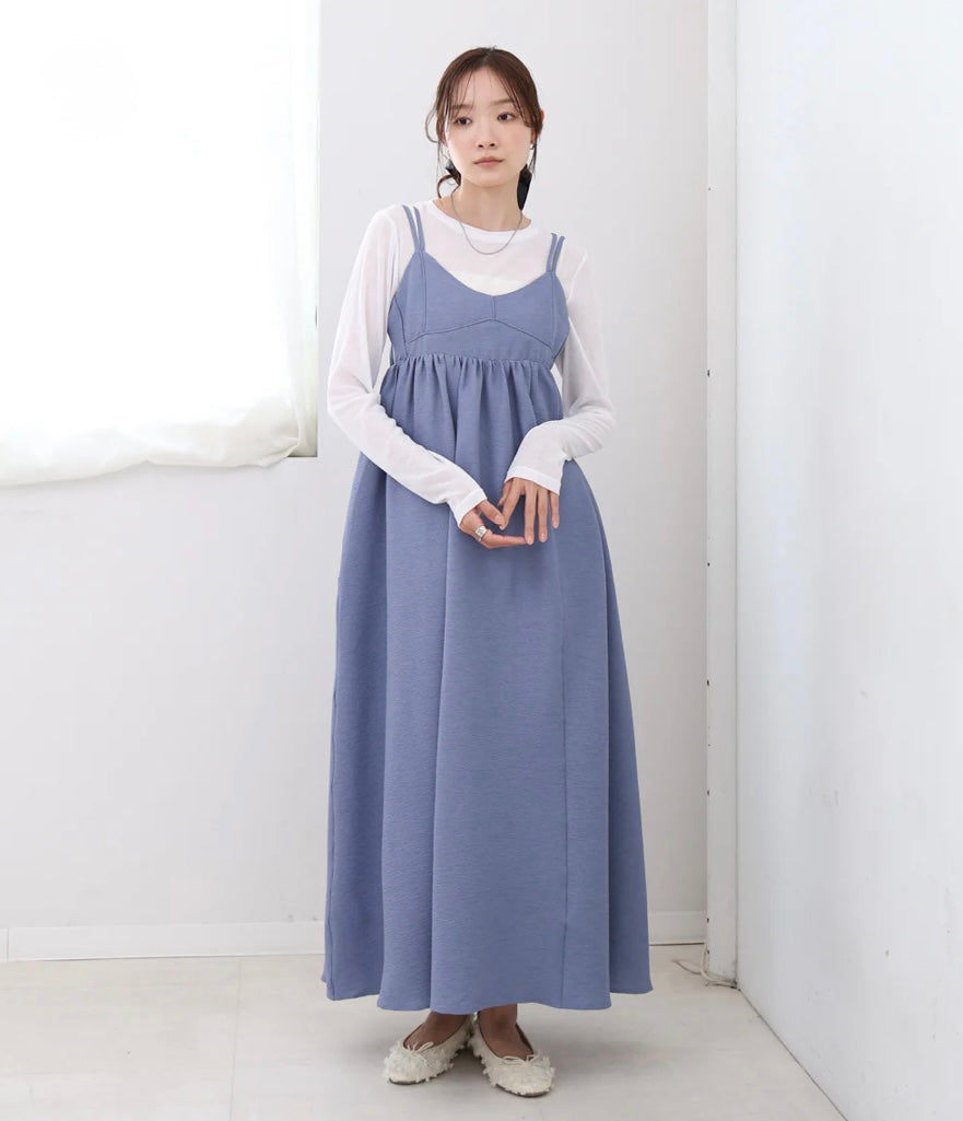 [JP] Bustier-like flared cami dress